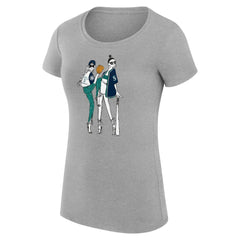Seattle Mariners G-III 4Her by Carl Banks Women's Super-Slim Fit Lightweight Baseball Girls T-Shirt Clearance