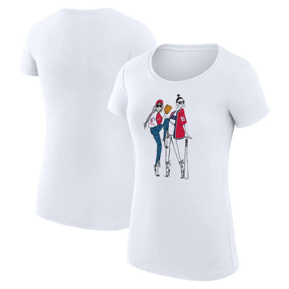 St. Louis Cardinals G-III 4Her by Carl Banks Women's Super-Slim Fit Lightweight Baseball Girls T-Shirt Near Me