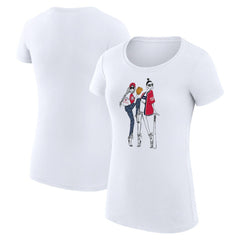Washington Nationals G-III 4Her by Carl Banks Women's Super-Slim Fit Lightweight Baseball Girls T-Shirt Lifestyle