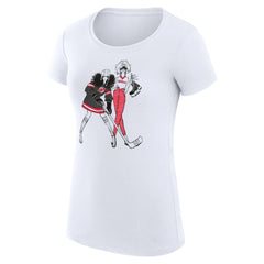 New Jersey Devils - G-III 4Her by Carl Banks Women's Super-Slim Fit Lightweight Hockey Girls T-Shirt White