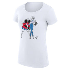 New York Rangers G-III 4Her by Carl Banks Women's Super-Slim Fit Lightweight Hockey Girls T-Shirt White