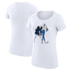 St. Louis Blues - G-III 4Her by Carl Banks Women's Super-Slim Fit Lightweight Hockey Girls T-Shirt White