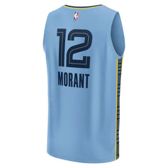 Fanatics - Ja Morant Memphis Grizzlies Youth Fast Break Replica Player Jersey - Statement Edition - Light Blue