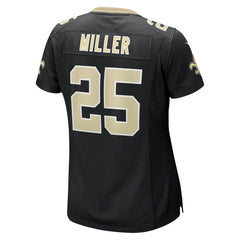 Kendre Miller New Orleans Saints Women's Team Game Jersey Black - Nike