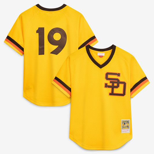 Tony Gwynn San Diego Padres Mitchell & Ness Authentic Batting Practice Jersey - Gold | MLB Jerseys