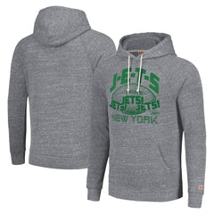 New York Jets Homage Unisex Hyperlocal Raglan Pullover Hoodie Gray - NFL