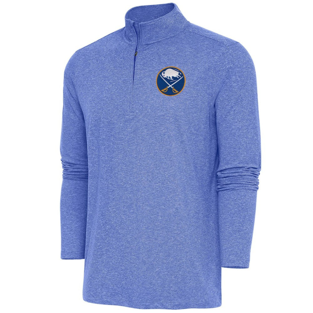 Buffalo Sabres - Antigua Hunk Quarter-Zip Pullover Top Heather Royal