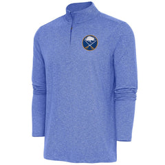Buffalo Sabres - Antigua Hunk Quarter-Zip Pullover Top Heather Royal