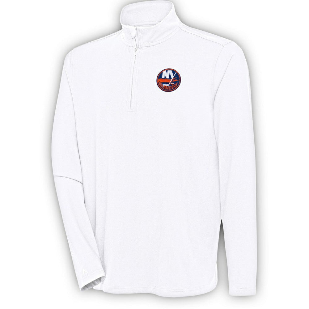 New York Islanders - Antigua Hunk Quarter-Zip Pullover Top White