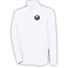 New York Islanders - Antigua Hunk Quarter-Zip Pullover Top White