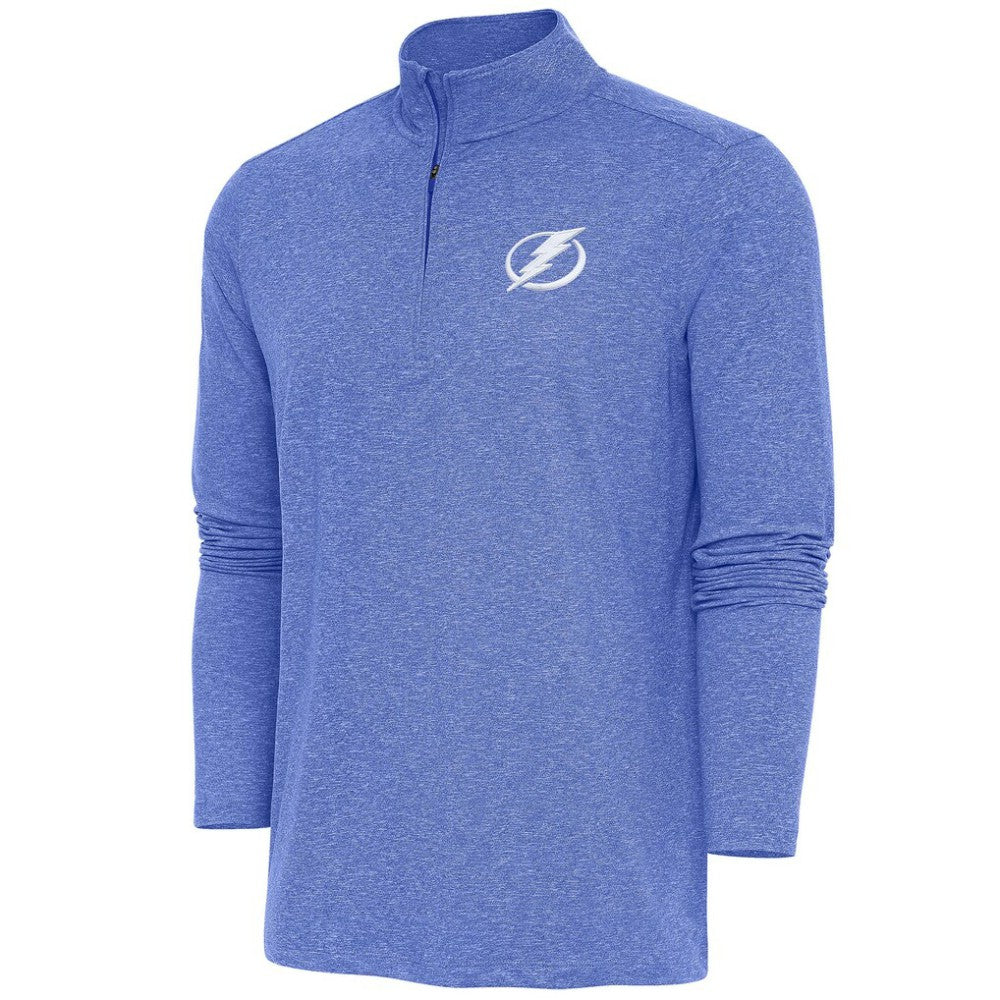 Tampa Bay Lightning - Antigua Hunk Quarter-Zip Pullover Top Heather Royal