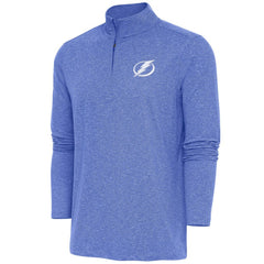 Tampa Bay Lightning - Antigua Hunk Quarter-Zip Pullover Top Heather Royal