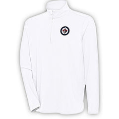 Winnipeg Jets - Antigua Hunk Quarter-Zip Pullover Top White