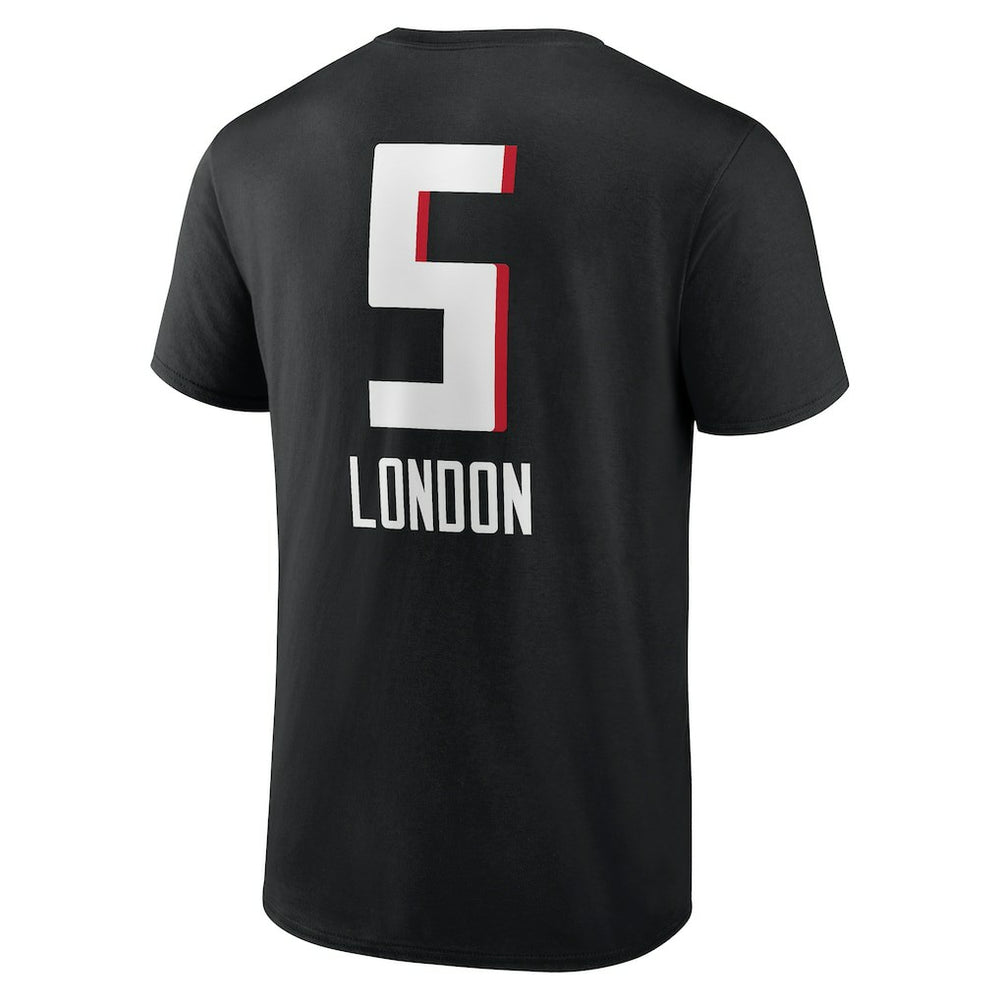 Drake London Atlanta Falcons Team Wordmark Player Name & Number T-Shirt Black - NFL