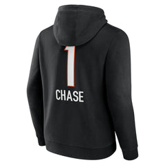 Ja'Marr Chase Cincinnati Bengals Team Wordmark Player Name & Number Pullover Hoodie Black - NFL