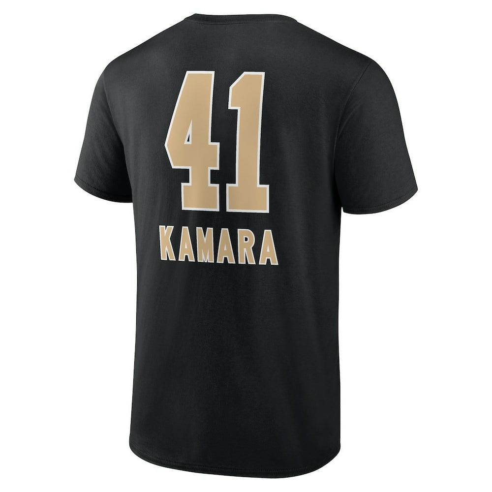 Alvin Kamara New Orleans Saints Team Wordmark Player Name & Number T-Shirt Black - NFL