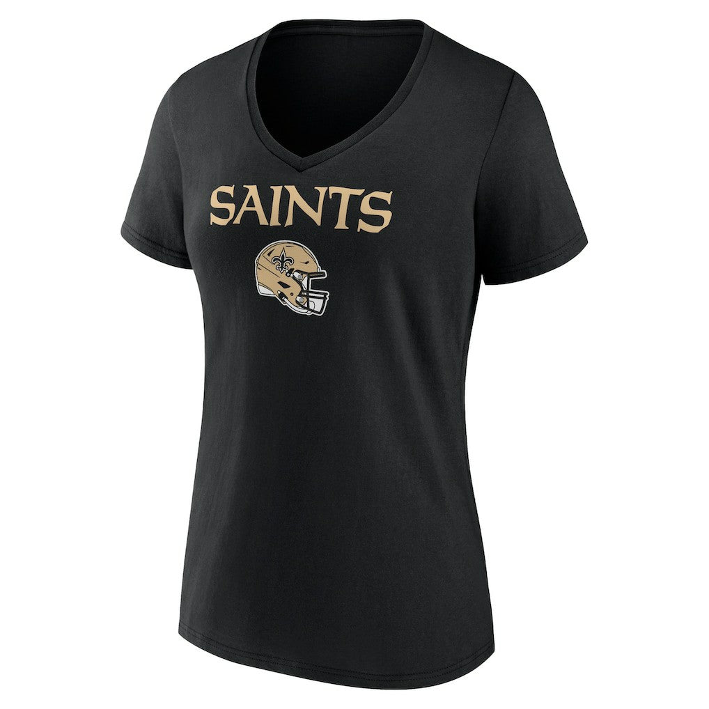 Alvin Kamara New Orleans Saints Women's Team Wordmark Player Name & Number V-Neck T-Shirt Black - NFL