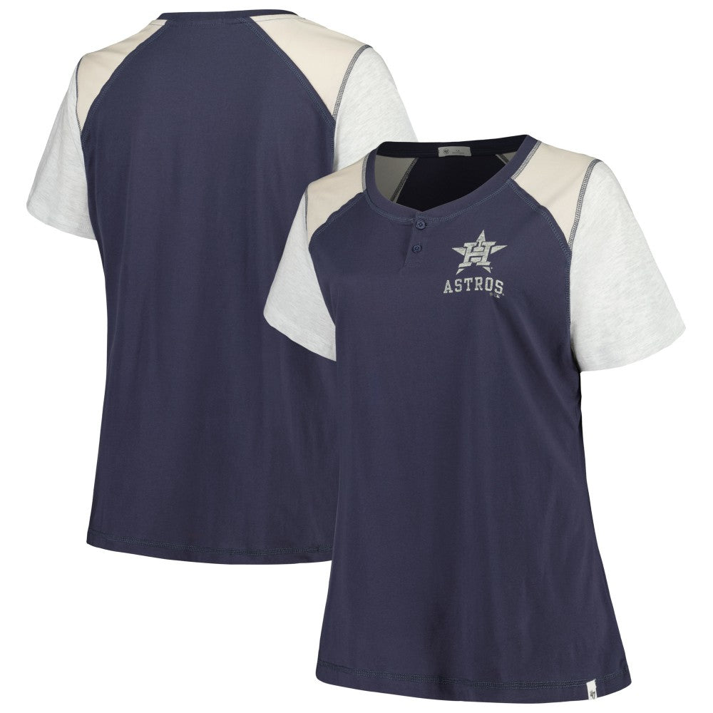 Houston Astros '47 Women's Plus Size Henley T-Shirt Online