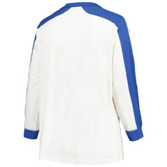 Atlanta Braves '47 Women's Plus Size Caribou Raglan Long Sleeve T-Shirt On Sale