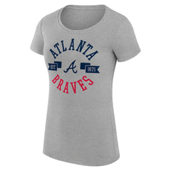 Atlanta Braves G-III 4Her by Carl Banks Women's Super-Slim Fit Lightweight City Graphic T-Shirt Clearance