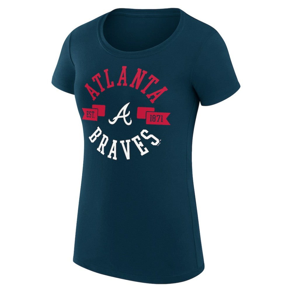 Atlanta Braves G-III 4Her by Carl Banks Women's Super-Slim Fit Lightweight City Graphic T-Shirt Lifestyle