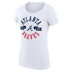 Atlanta Braves G-III 4Her by Carl Banks Women's Super-Slim Fit Lightweight City Graphic T-Shirt On Sale