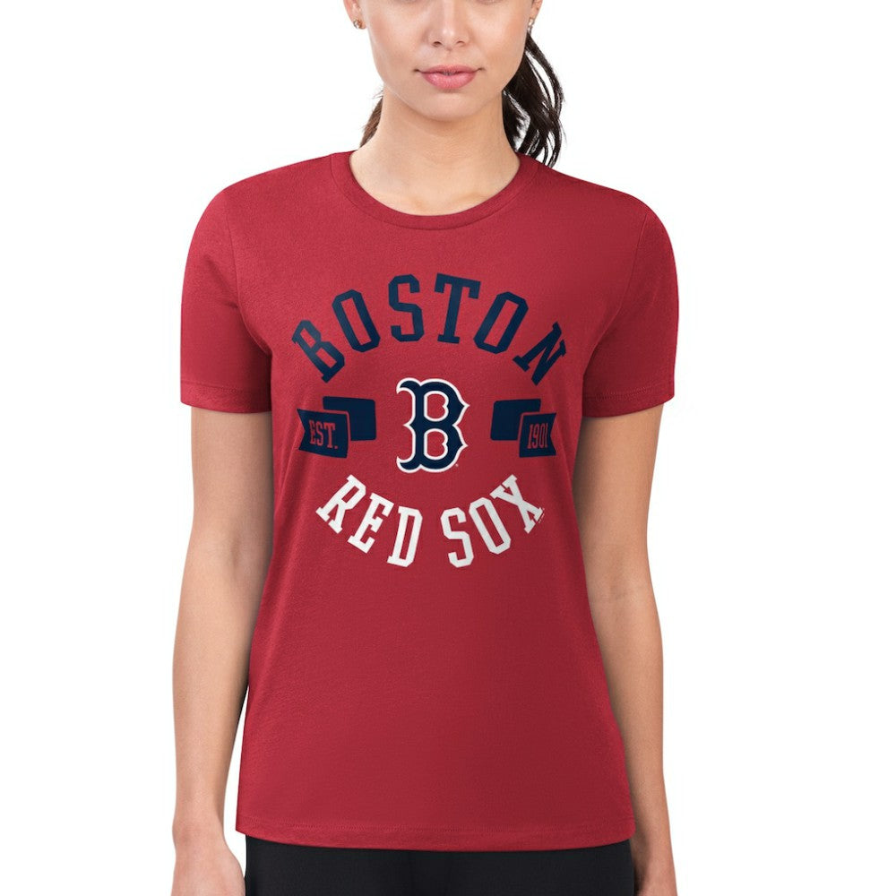 Boston Red Sox G-III 4Her by Carl Banks Women's Super-Slim Fit Lightweight City Graphic T-Shirt Online