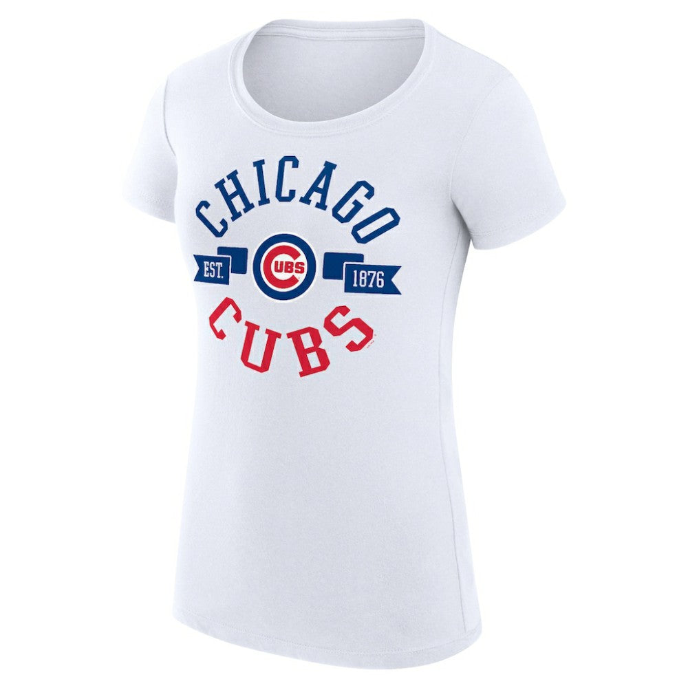 Chicago Cubs G-III 4Her by Carl Banks Women's Super-Slim Fit Lightweight City Graphic T-Shirt Sale