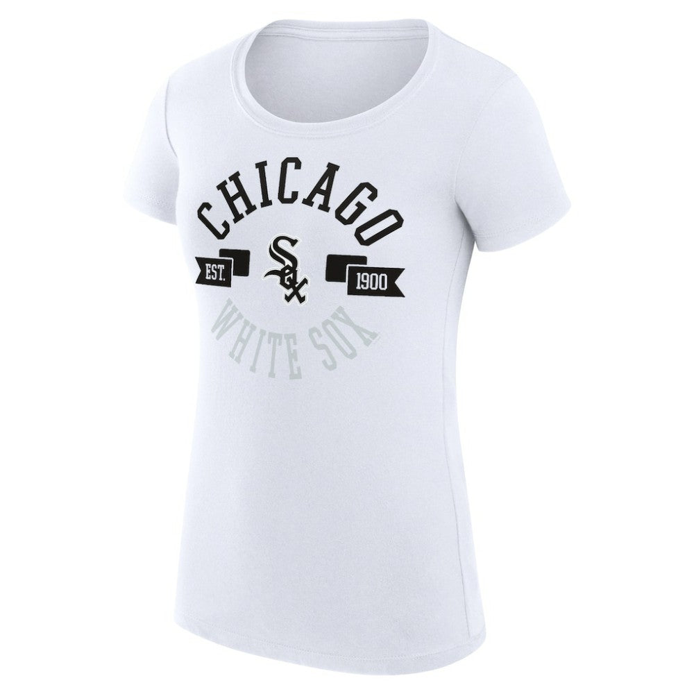 Chicago White Sox G-III 4Her by Carl Banks Women's Super-Slim Fit Lightweight City Graphic T-Shirt Sale