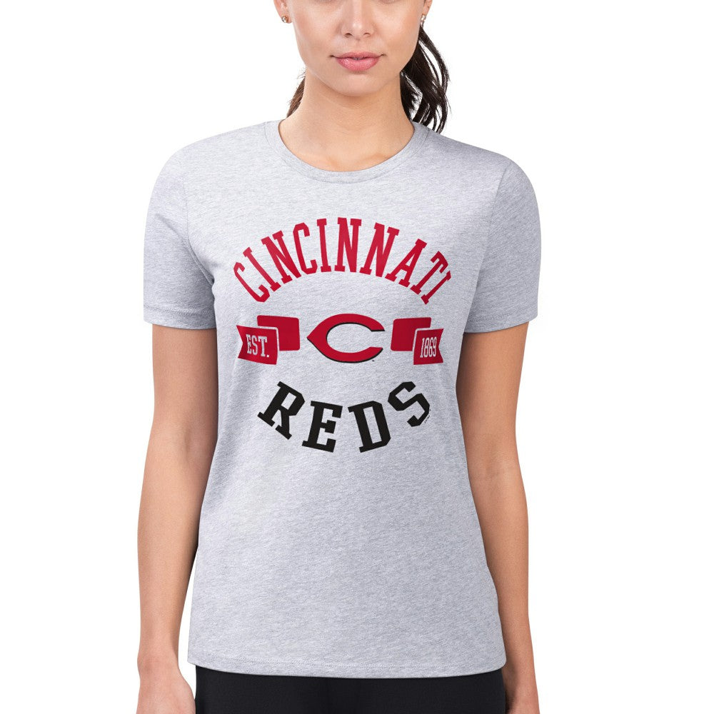 Cincinnati Reds G-III 4Her by Carl Banks Women's Super-Slim Fit Lightweight City Graphic T-Shirt discount