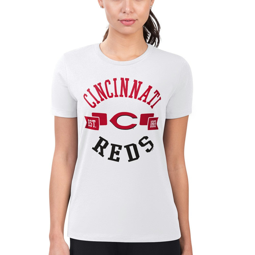Cincinnati Reds G-III 4Her by Carl Banks Women's Super-Slim Fit Lightweight City Graphic T-Shirt Online