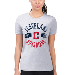 Cleveland Guardians G-III 4Her by Carl Banks Women's Super-Slim Fit Lightweight City Graphic T-Shirt On Sale