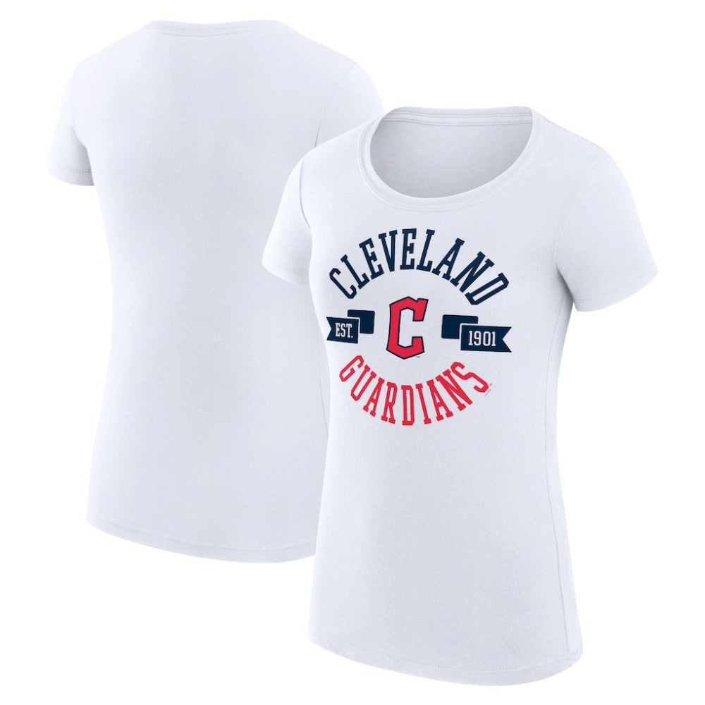 Cleveland Guardians G-III 4Her by Carl Banks Women's Super-Slim Fit Lightweight City Graphic T-Shirt Clearance