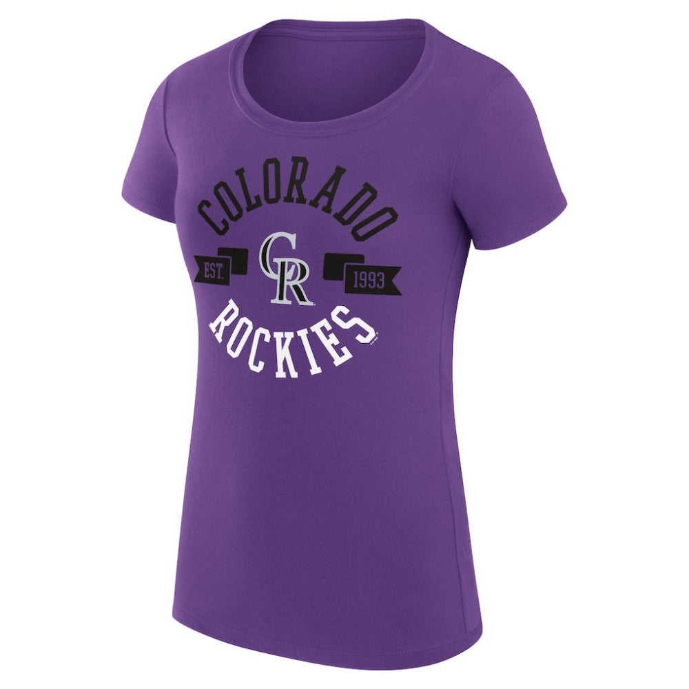 Colorado Rockies G-III 4Her by Carl Banks Women's Super-Slim Fit Lightweight City Graphic T-Shirt Online