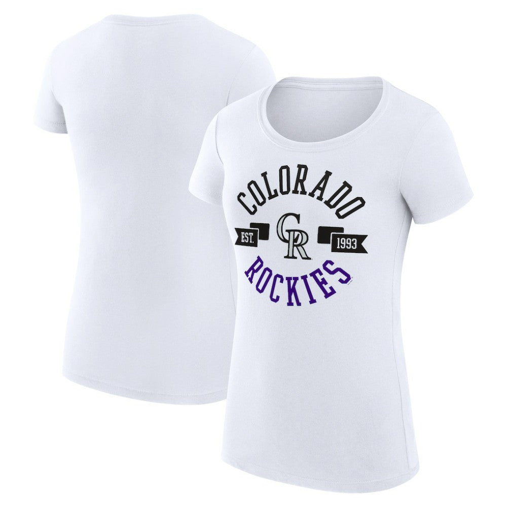 Colorado Rockies G-III 4Her by Carl Banks Women's Super-Slim Fit Lightweight City Graphic T-Shirt for sale