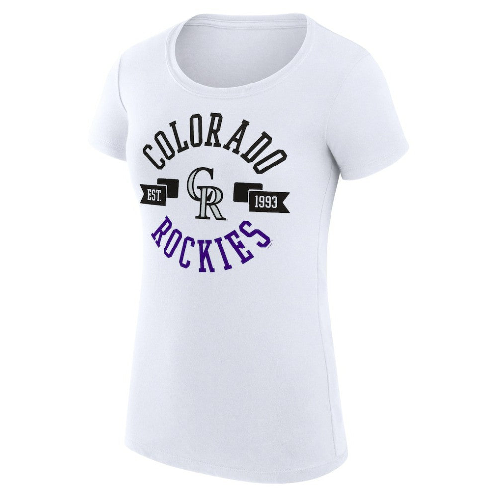 Colorado Rockies G-III 4Her by Carl Banks Women's Super-Slim Fit Lightweight City Graphic T-Shirt for sale