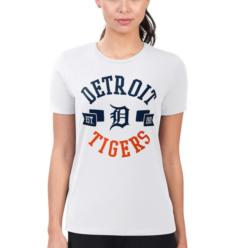 Detroit Tigers G-III 4Her by Carl Banks Women's Super-Slim Fit Lightweight City Graphic T-Shirt Clearance