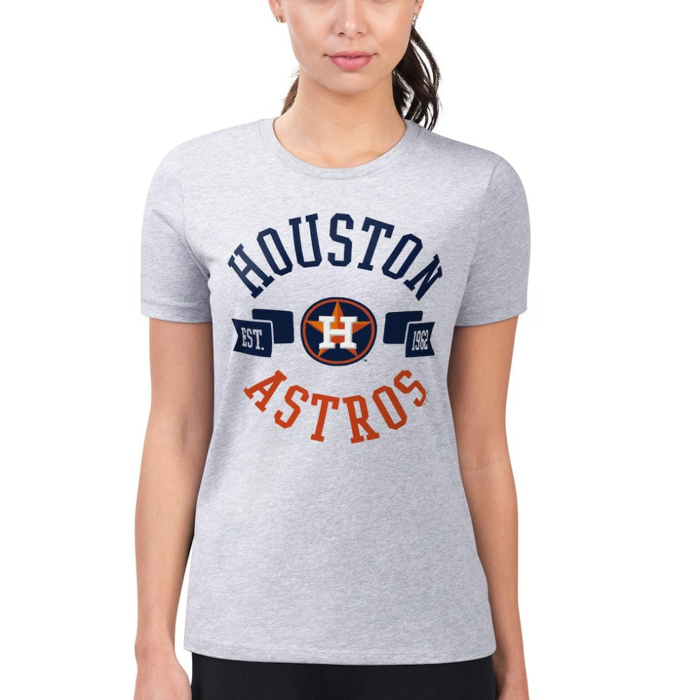 Houston Astros G-III 4Her by Carl Banks Women's Super-Slim Fit Lightweight City Graphic T-Shirt Clearance