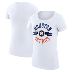 Houston Astros G-III 4Her by Carl Banks Women's Super-Slim Fit Lightweight City Graphic T-Shirt Lifestyle