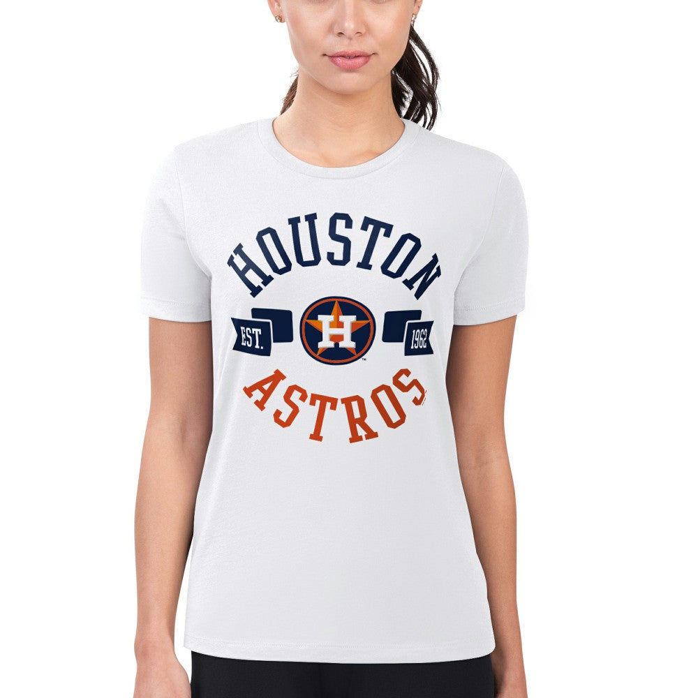 Houston Astros G-III 4Her by Carl Banks Women's Super-Slim Fit Lightweight City Graphic T-Shirt Lifestyle