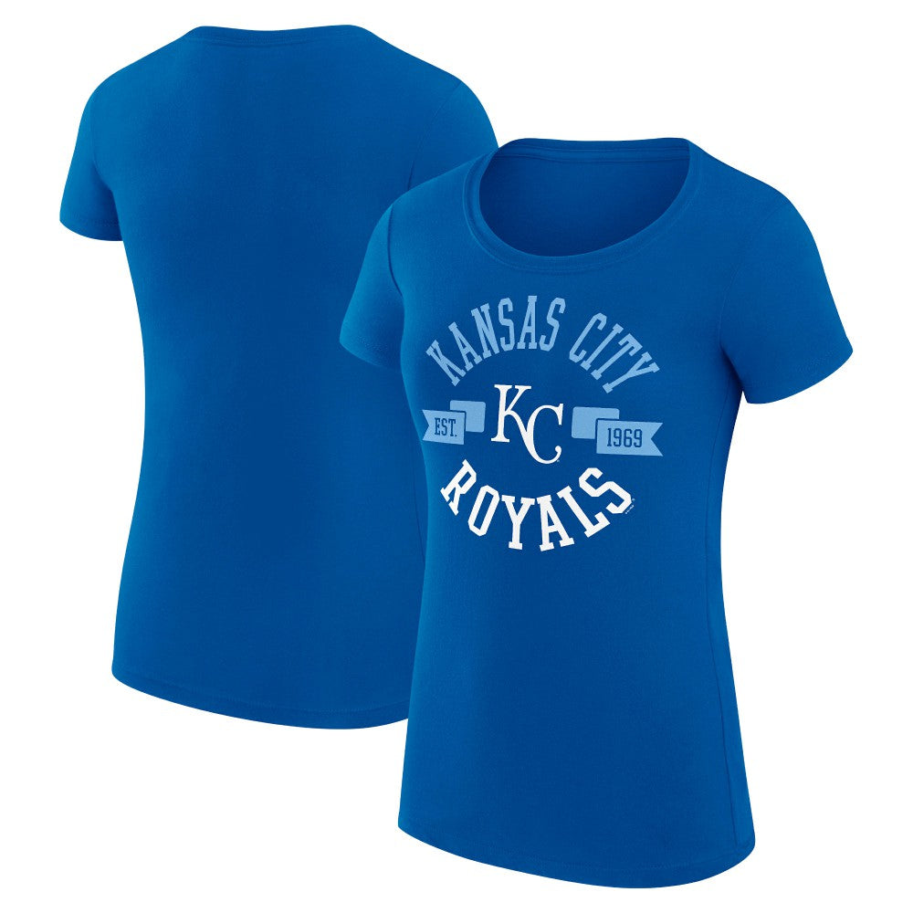 Kansas City Royals G-III 4Her by Carl Banks Women's Super-Slim Fit Lightweight City Graphic T-Shirt Lifestyle