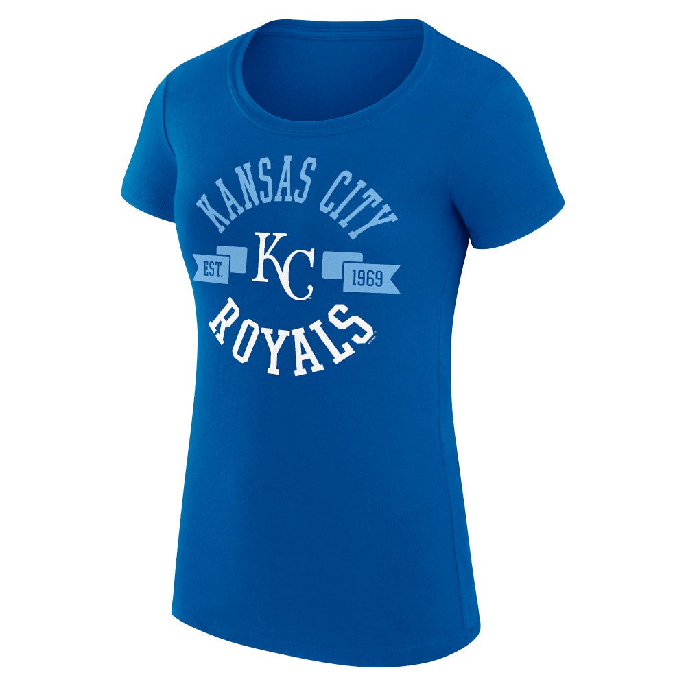 Kansas City Royals G-III 4Her by Carl Banks Women's Super-Slim Fit Lightweight City Graphic T-Shirt Lifestyle