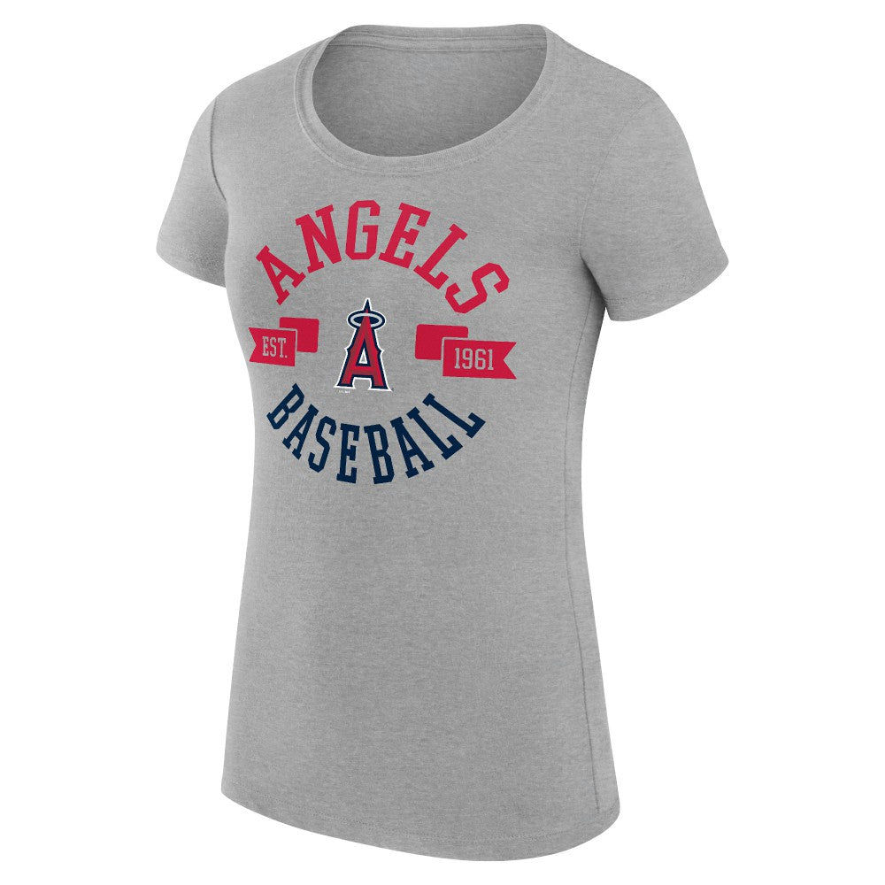 Los Angeles Angels G-III 4Her by Carl Banks Women's Super-Slim Fit Lightweight City Graphic T-Shirt discount