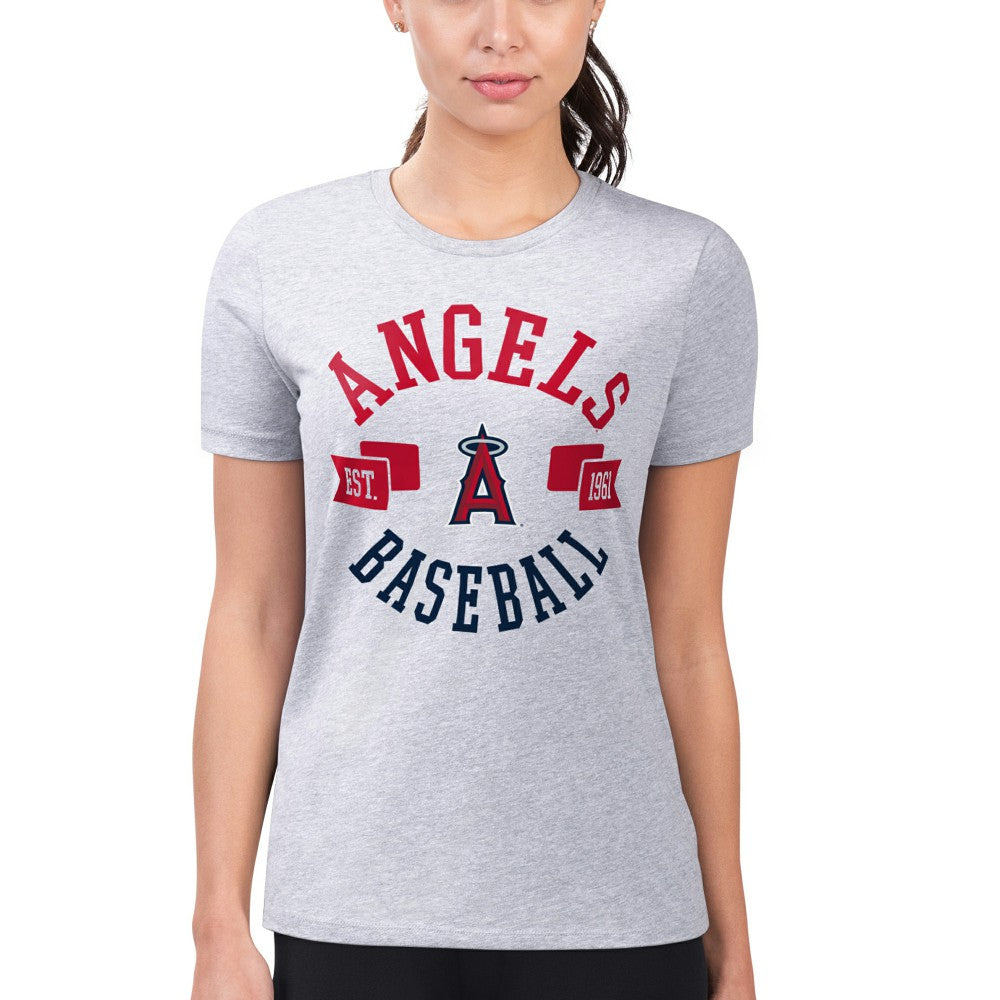 Los Angeles Angels G-III 4Her by Carl Banks Women's Super-Slim Fit Lightweight City Graphic T-Shirt discount