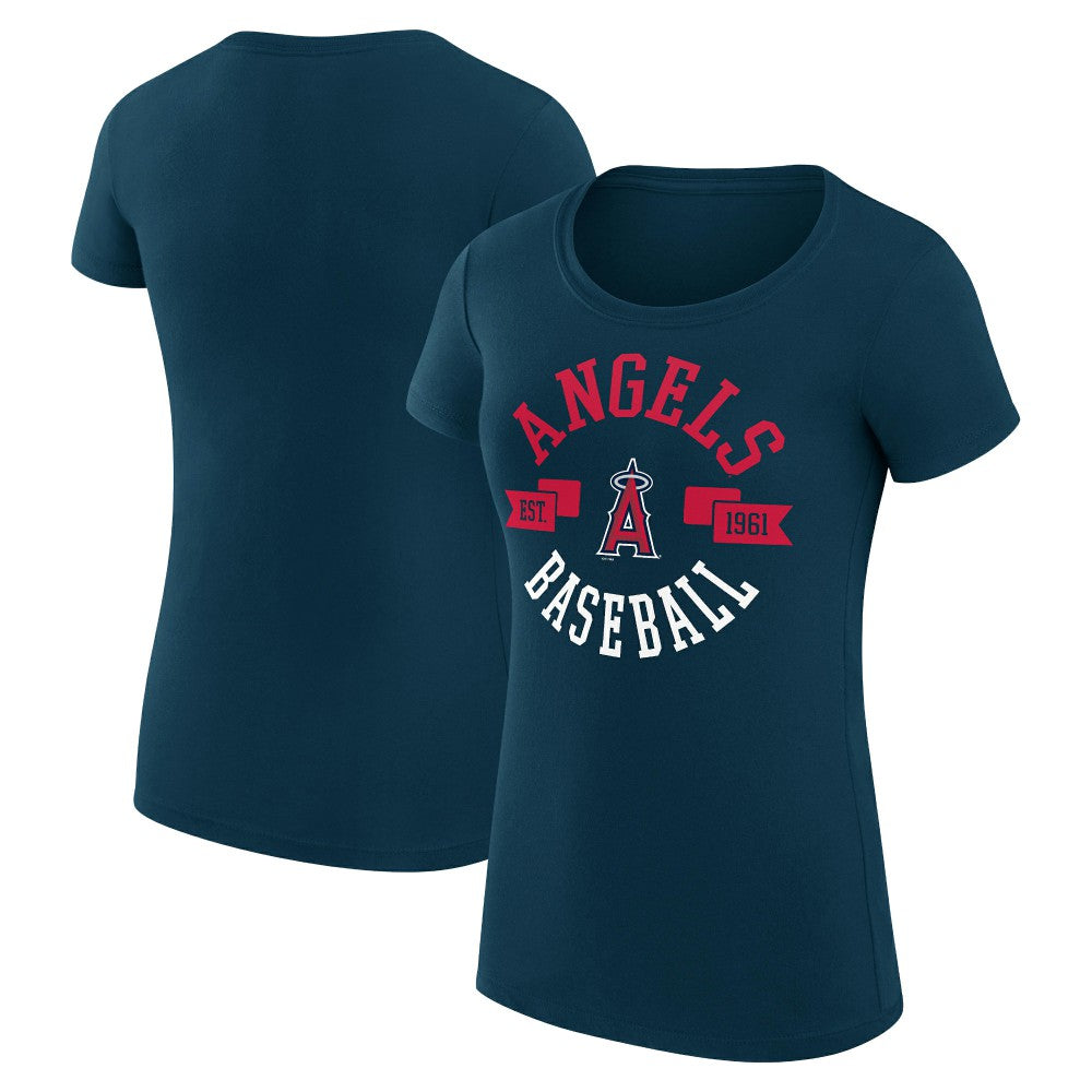 Los Angeles Angels G-III 4Her by Carl Banks Women's Super-Slim Fit Lightweight City Graphic T-Shirt Near Me