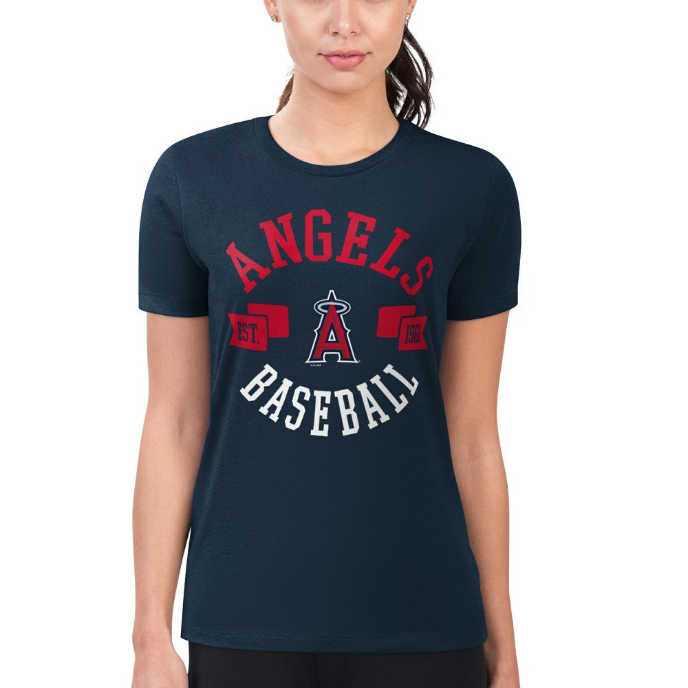 Los Angeles Angels G-III 4Her by Carl Banks Women's Super-Slim Fit Lightweight City Graphic T-Shirt Near Me