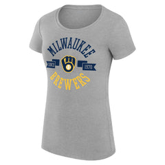 Milwaukee Brewers G-III 4Her by Carl Banks Women's Super-Slim Fit Lightweight City Graphic T-Shirt for sale