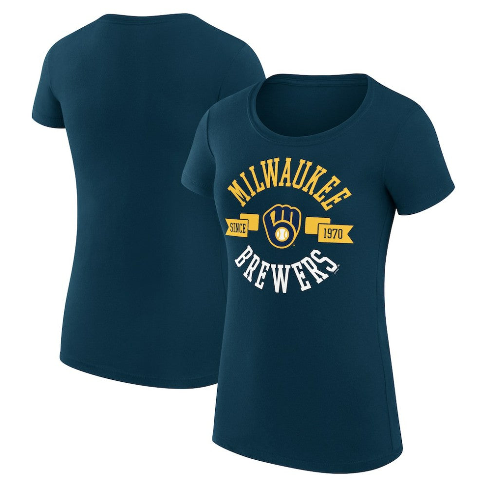 Milwaukee Brewers G-III 4Her by Carl Banks Women's Super-Slim Fit Lightweight City Graphic T-Shirt Online
