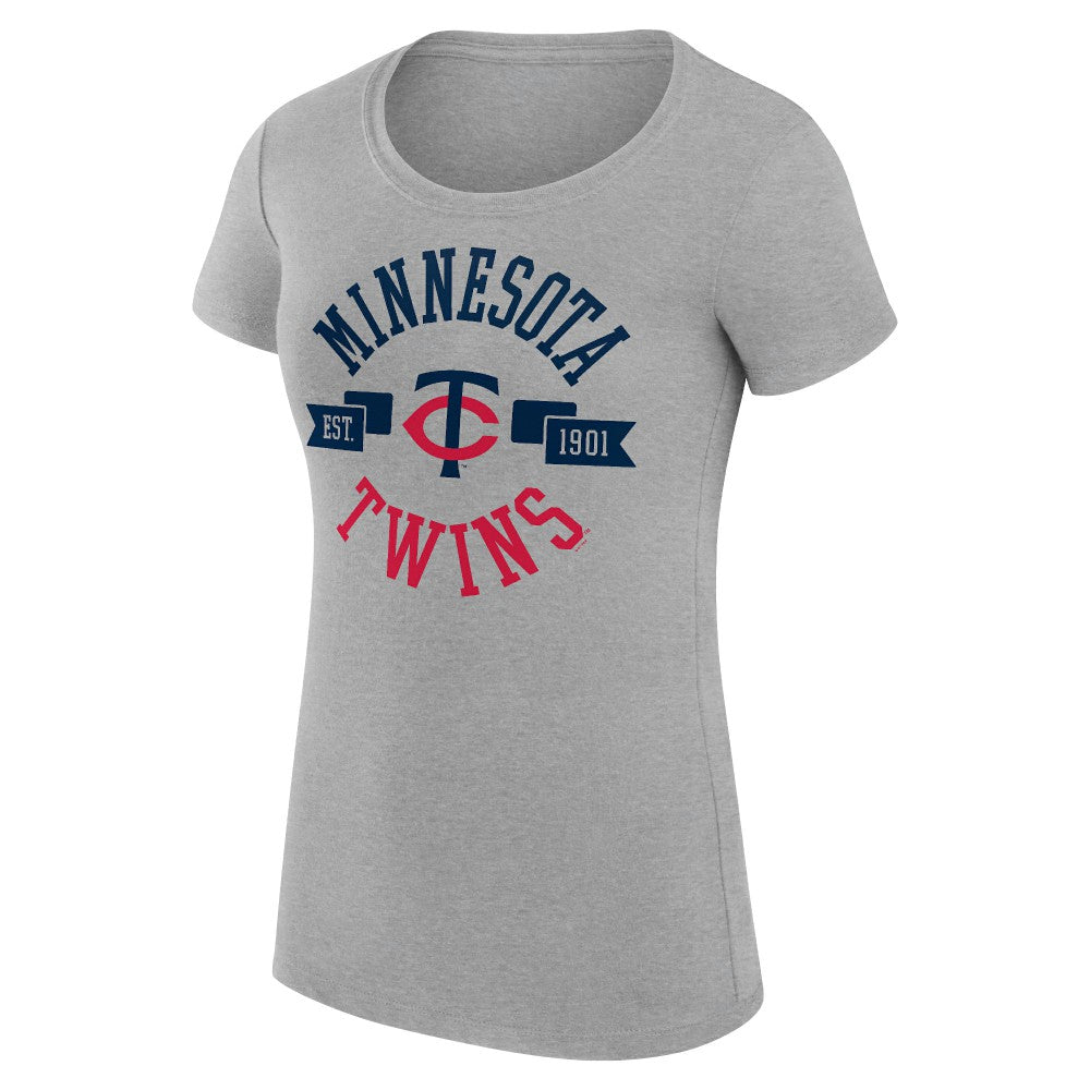 Minnesota Twins G-III 4Her by Carl Banks Women's Super-Slim Fit Lightweight City Graphic T-Shirt Sale