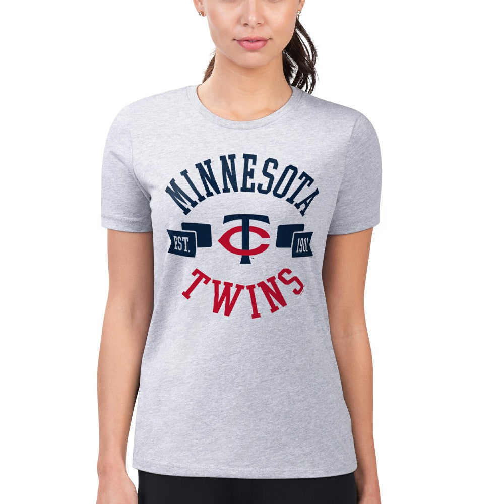Minnesota Twins G-III 4Her by Carl Banks Women's Super-Slim Fit Lightweight City Graphic T-Shirt Sale